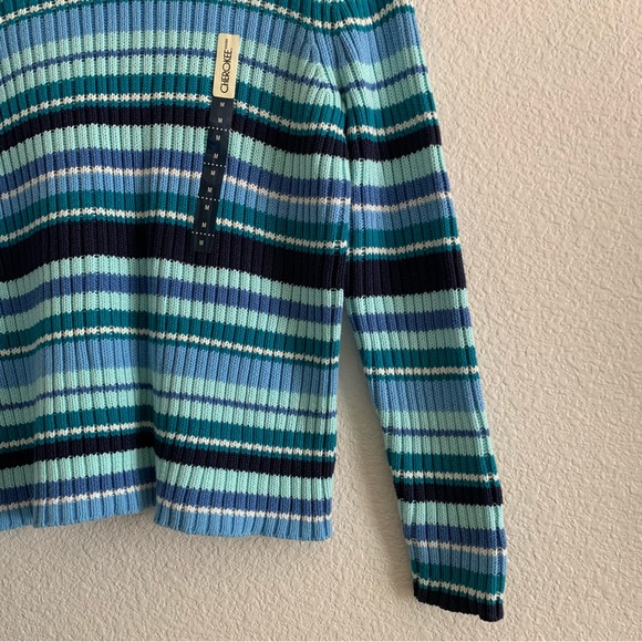 Vintage Striped Turtleneck Sweater - Picture 2 of 10